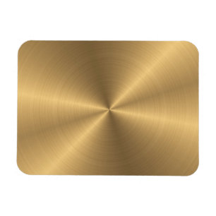 Personalized Gold Metallic Radial Texture Magnet