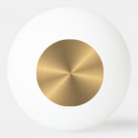 Personalized Gold Metallic Radial Texture Ping Pong Ball at Zazzle