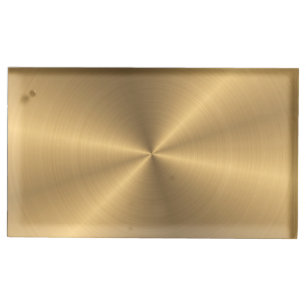 Personalized Gold Metallic Radial Texture Table Number Holder