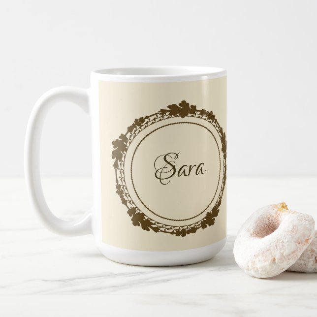 Personalized gold mug (With Donut)