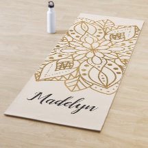Personalized Gold Nature Mandala 