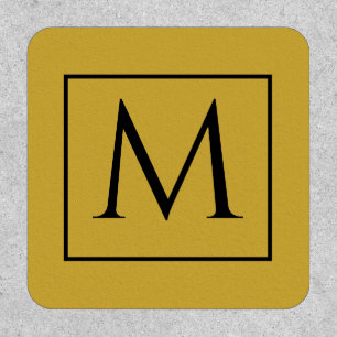 Personalized Gold Patch Featuring Your Monogram