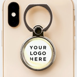Personalized Gold phone ring Your Business Logo