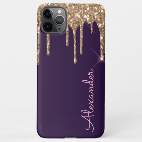 Personalized Gold Purple Handwritten BUDGET iPhone 11Pro Max Case