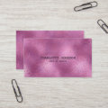 Personalized Gold Shiny Metallic Pink Vip Card | Zazzle