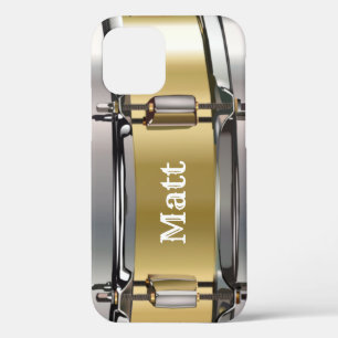 Personalized Gold Snare Drum iPhone 12 Pro Case