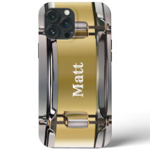 Personalized Gold Snare Drum