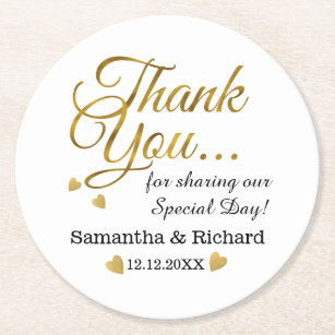 Thank You Coasters Drink Coasters Zazzle