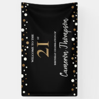 21st birthday banners personalized