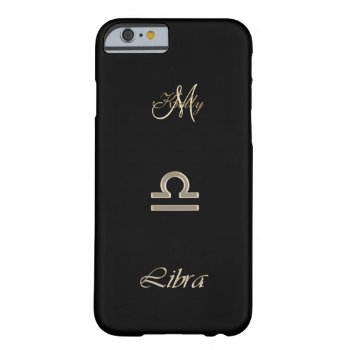 Personalized Gold Zodiac Sign Libra Iphone 6 Case by UROCKSymbology at Zazzle