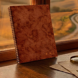 Personalized Golden Amber Monogram Notebook