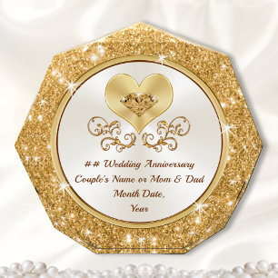 Personalized Golden Anniversary Gifts by Year