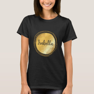 Personalized golden black elegant design t-shirt. T-Shirt