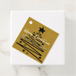 Personalized Golden Black Tags
