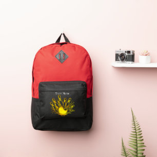 Personalized Golden Bowling Team Design Port Authority® Backpack