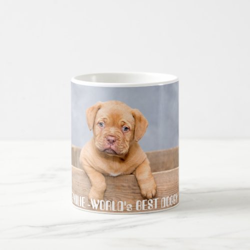 Personalized Golden Dog  Photo  Name Coffee Mug