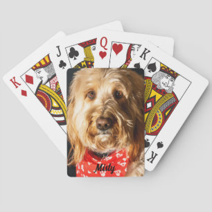 Personalized Golden doodle Puppy Dog Poker Cards