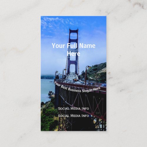 Personalized_Golden Gate Bridge San Francisco Business Card