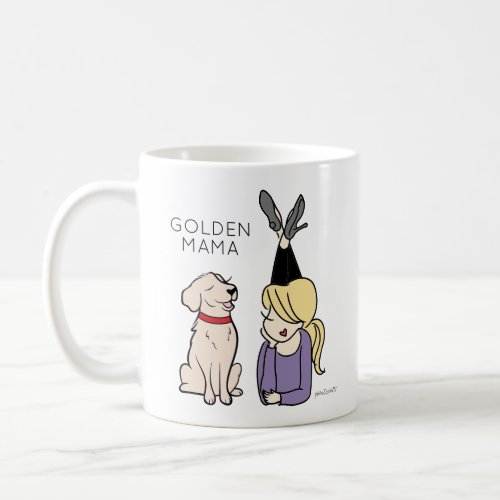 Personalized Golden Reriever Mama Coffee Mug