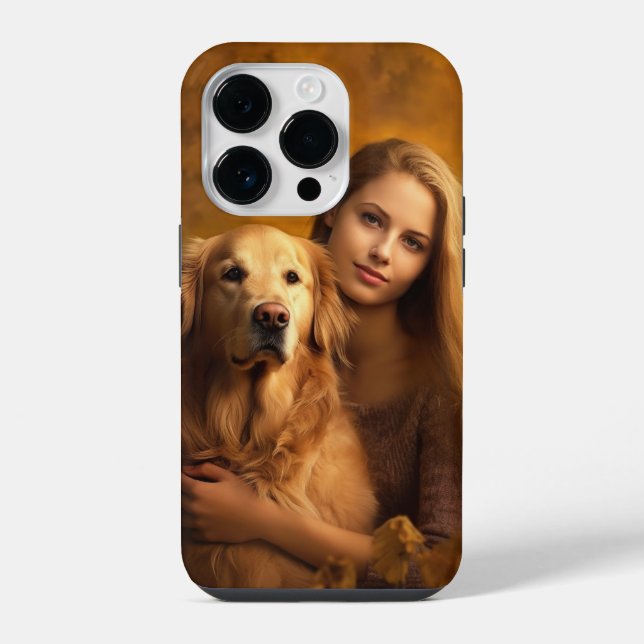 Personalized golden retriever Best Dog Mom i phone iPhone Case (Back)