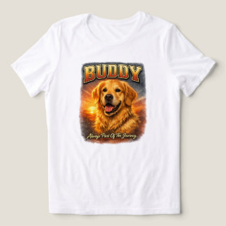Personalized Golden Retriever Bootleg Style Shirt