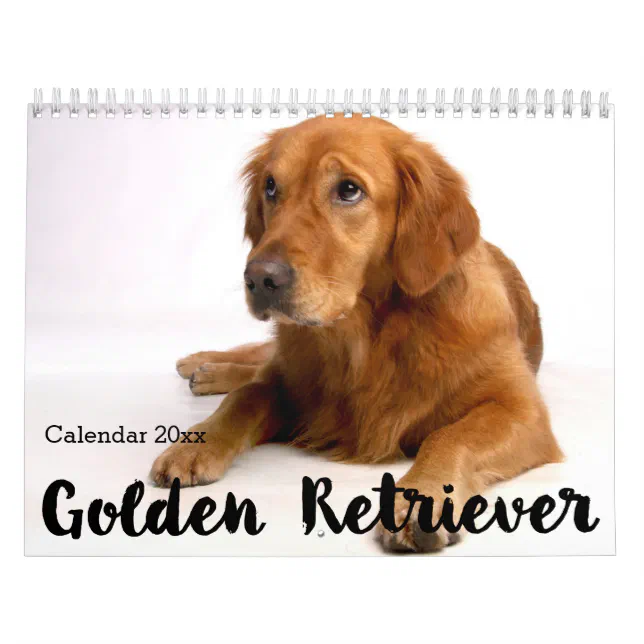 Personalized Golden Retriever Calendar 2023 | Zazzle