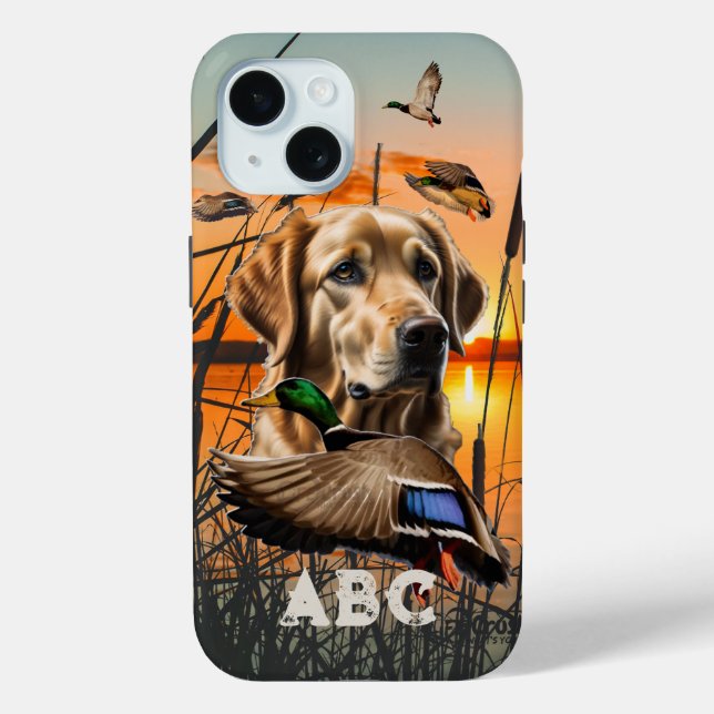 Personalized Golden Retriever Case-Mate iPhone Case (Back)