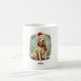 Personalized Golden Retriever Christmas Mug