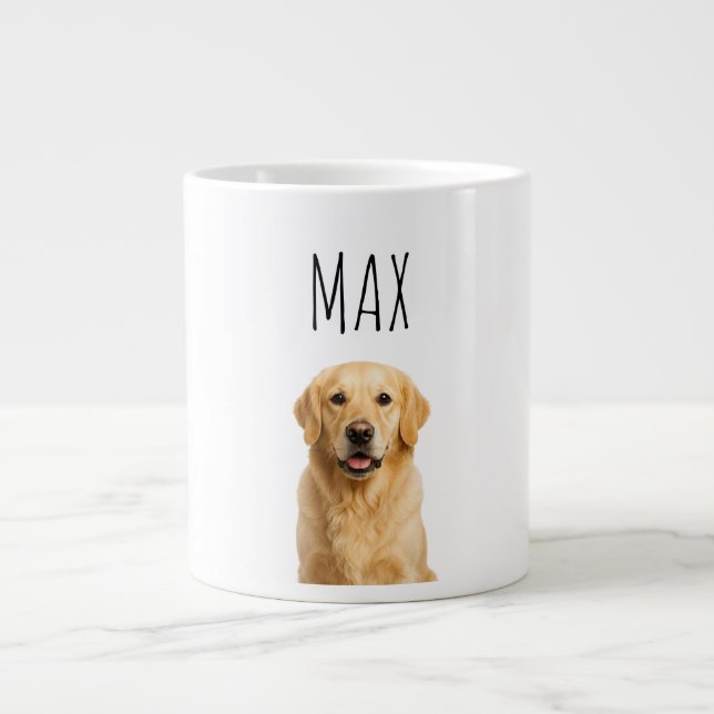 Personalized Golden Retriever Coffee Mug — "Max" N (Front)