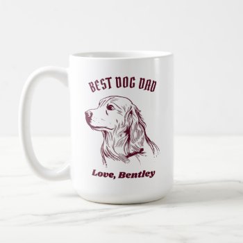 Personalized Golden Retriever Dog Mom Custom Name Coffee Mug by raindwops at Zazzle