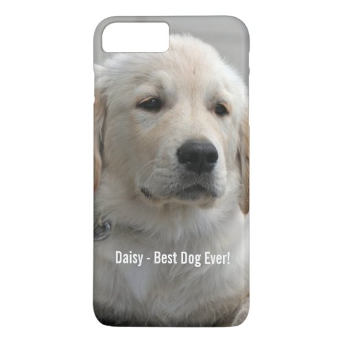 Personalized Golden Retriever Dog Photo and Name iPhone 8 Plus7 Plus Case