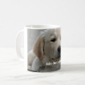 Personalized Golden Retriever Dog Photo and Name Coffee Mug (Front Left)