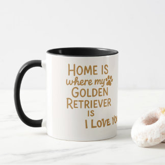 Personalized Golden Retriever Mom Mug - CustomName