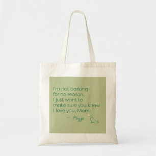 Personalized Golden Retriever Mom Tote Bag Gift