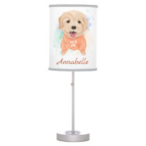 Personalized Golden Retriever Nursery Kid's Room  Table Lamp