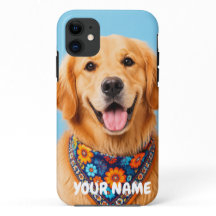 Personalized Golden Retriever Phone Case - Custom 