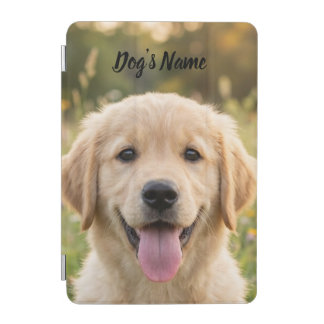 Personalized Golden Retriever Photo and Name  iPad Mini Cover