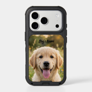 Personalized Golden Retriever Photo and Name iPhone 17 Pro Case
