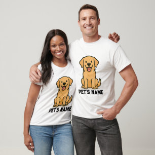 Personalized Golden Retriever T-Shirt Dog Name