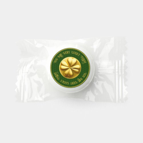 Personalized Golden Shamrock St Patricks Day Life Saver Mints
