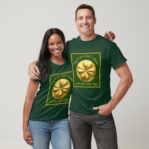 Personalized Golden Shamrock St Patricks Day T_Shirt