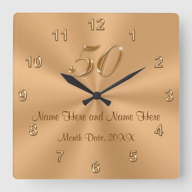 10th Onyx Wedding Anniversary Keepsake 2 Square Wall Clock - black gifts  unique cool… | Wedding anniversary keepsake, Anniversary gift diy, Gift  wedding anniversary