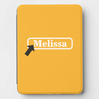 Personalized Golden Yellow Name Button Arrow Kindle Cover