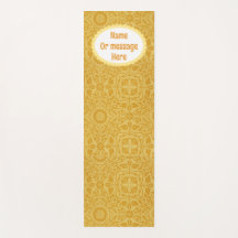 Personalized Golden Yellow William Morris Floral 