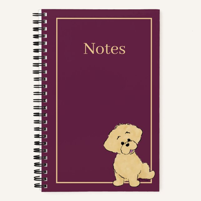 Personalized Goldendoodle Puppy Cute Dog Custom Notebook (Front)