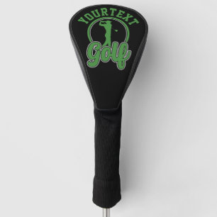 Personalized Golf ADD NAME Retro Pro Golfer Swing Golf Head Cover