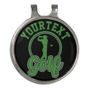 Personalized Golf ADD NAME Retro Pro Golfer Swing Hat Clip