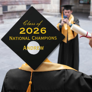 Personalized Golf Any Custom Color Class of Year G Graduation Cap Topper