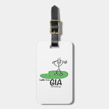 Personalized Golf Bag Tag