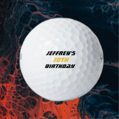 Personalized Golf Ball, 70th Birthday Golf Balls